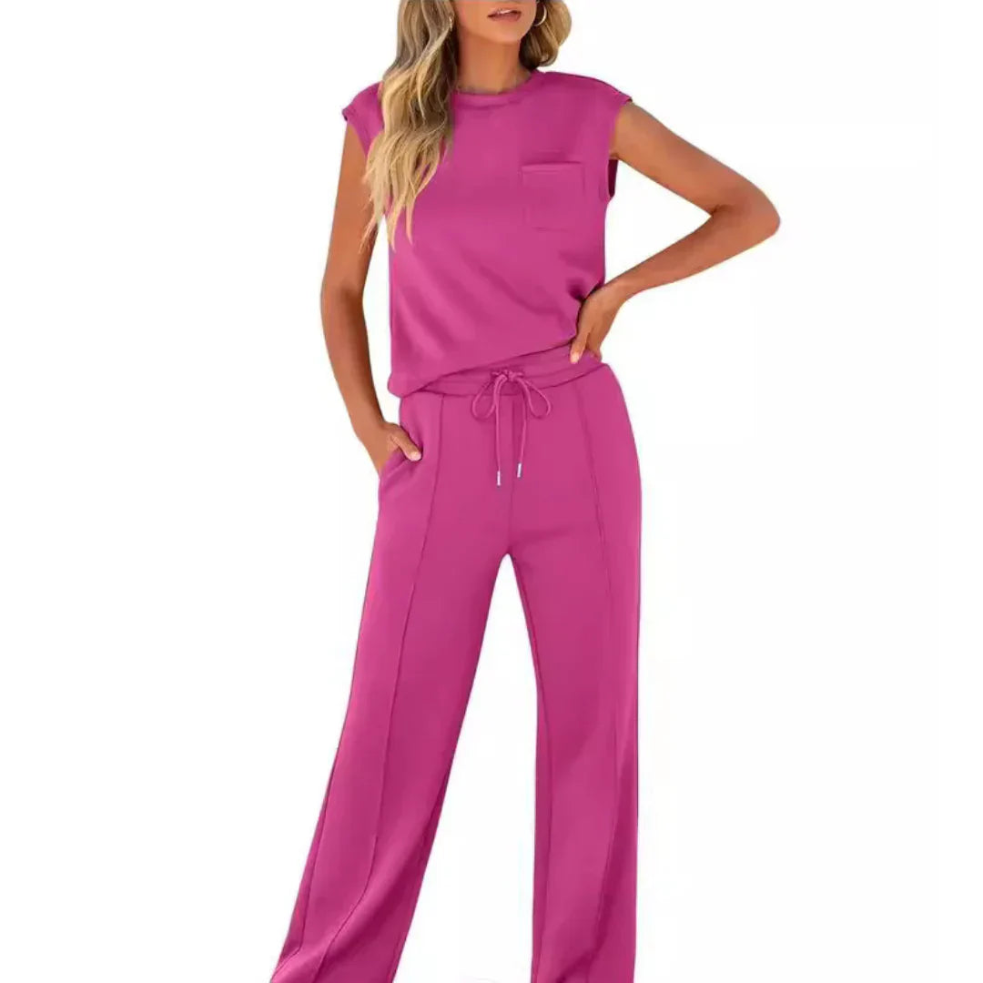 Celia: Chic & Comfortable Summer Lounge Set for Effortless Style